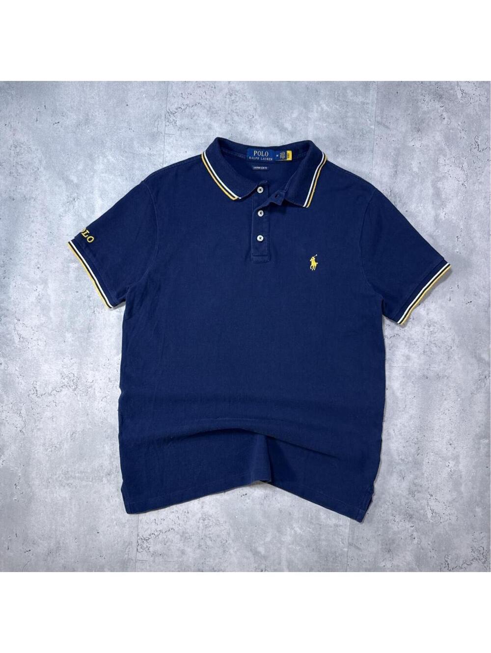 Y2K Polo Ralph Lauren 00s navy blue polo shirt
